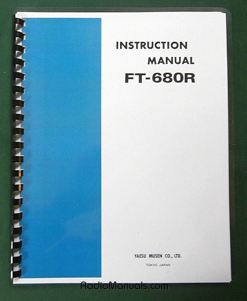 Yaesu FT-680R Instruction Manual